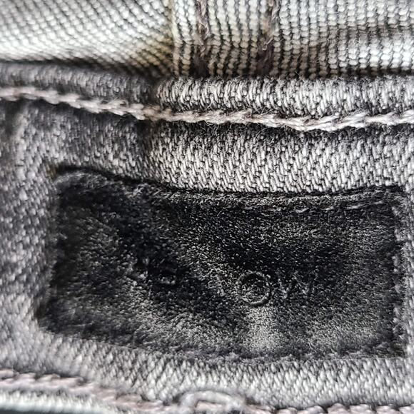 MOTHER The Mid‎ Rise Dazzler in Open Later Gray Busted Knee 1686-734 Women's 28 - Picture 11 of 16